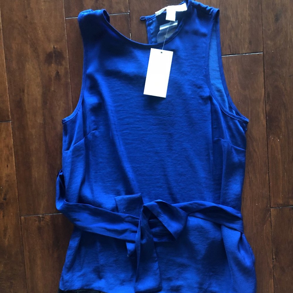 NWT Michael Kors Lace Top with Tie